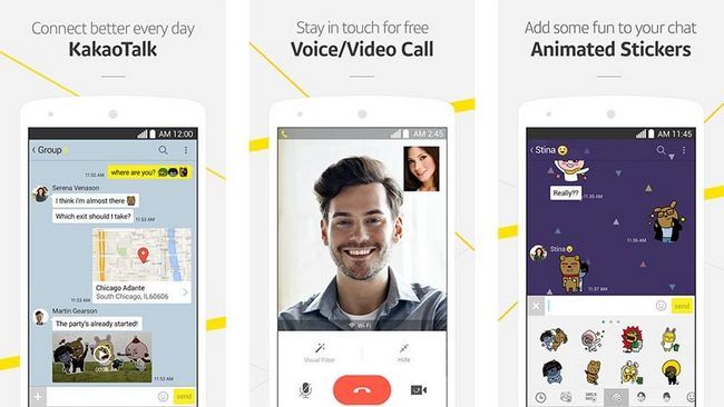 KakaoTalk mejor video llamando aplicaciones para Android