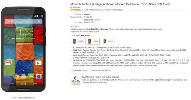 Fotografía - Amazon oferta: The Moto X (2014) puede ser tuyo por sólo $ 199