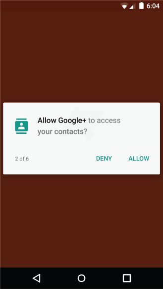 Fotografía - M Android para introducir el control de permisos granular