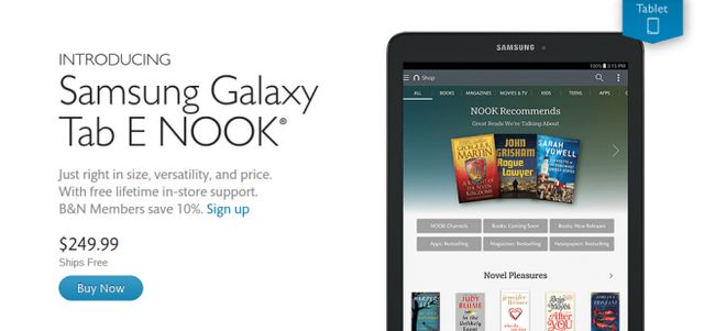 Fotografía - Barnes & Noble Y Samsung introducir un $ 250 9.6 