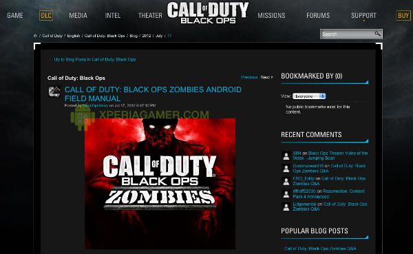 Fotografía - Call of Duty: Black Ops Zombies golpear Android el 25 de julio?