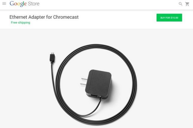Fotografía - Adaptador Ethernet Chromecast vuelva a estar disponible después de vender rápidamente en el lanzamiento