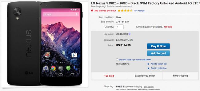 Fotografía - Deal: Agarra una nueva marca Nexus 5 de eBay por sólo $ 175