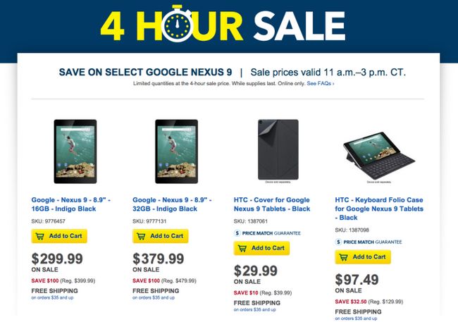 Fotografía - Deal: Recoge un Nexus 9 por $ 100 de descuento de Best Buy