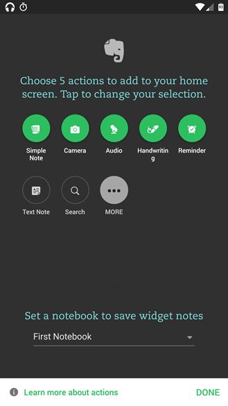 Fotografía - Evernote añade tres nuevos Homescreen Widgets y corrección de errores en la última actualización