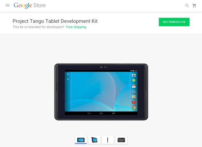 Fotografía - Google comienza a vender Proyecto Tango Tablet Invitación-libre para $ 512