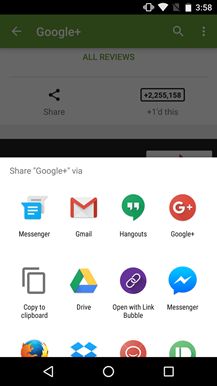 Fotografía - V1.5 Google Mensajero añade soporte para Compartir Función directa de la melcocha para acceder rápidamente a los contactos usados ​​recientemente [APK Descargar]