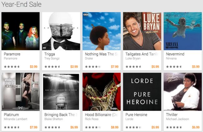 Fotografía - Google ofrece casi 100 álbumes con descuento para el Google Play de Fin de Año Venta