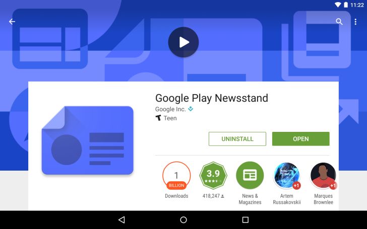 Fotografía - Google Play Quiosco convierte 16a Android App Llegar 1 mil millones Instala