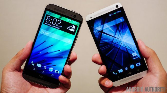 HTC uno m8 vs HTC uno m7 rápido vistazo aa mano (2 de 6)