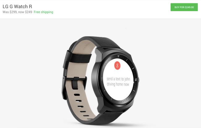 Fotografía - LG G Reloj R aparece ahora A $ 249 En Google Store, A $ 50 Precio gota