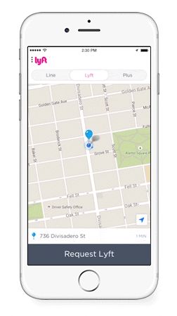 Fotografía - Lyft App actualización añade color del coche y llegar a su mapa digital