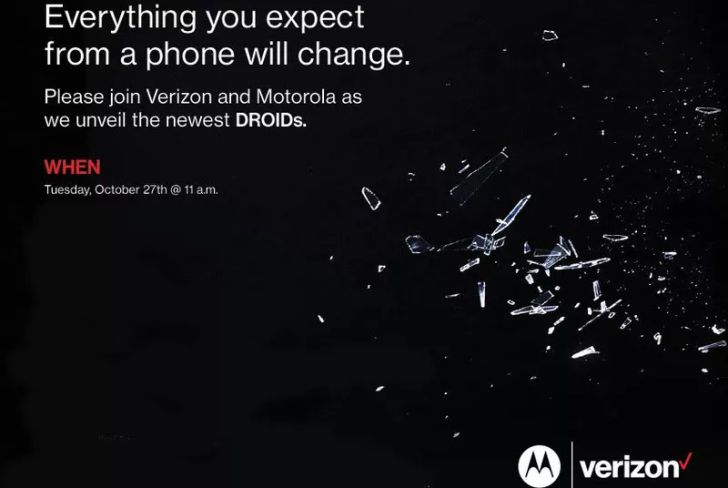 Fotografía - Motorola y Verizon anunciará los nuevos teléfonos Droid el 27 de octubre