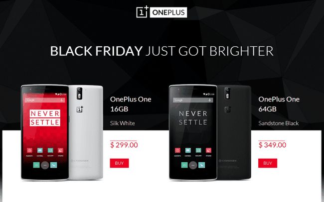 Fotografía - OnePlus Uno ya está disponible sin invitar como parte de Viernes Negro especial