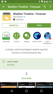 Fotografía - Play Store Obtiene práctico icono Reloj Para Identificar las aplicaciones que tienen soporte para Android Wear
