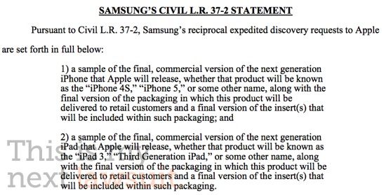 Fotografía - Samsung contraataca! Exige de Apple Lay Down iPhone 5 y iPad 3 muestras finales
