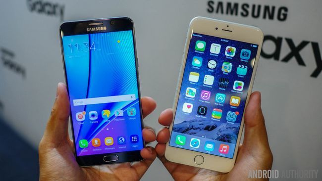 Fotografía - Samsung Galaxy Note 5 vs iPhone 6 Plus - que es el gran rey de la pantalla?