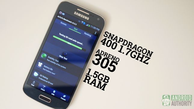 Mini aa especificaciones de rendimiento Samsung Galaxy S4
