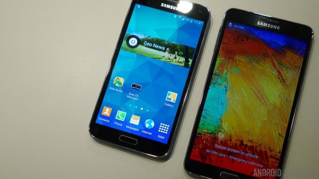 Samsung galaxy s5 vs Galaxy Note 3 bis 8