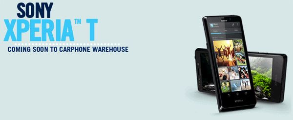 Fotografía - Sony Xperia T y J venir temprano para británica Carphone Warehouse, Xperia Tablet S a seguir pronto