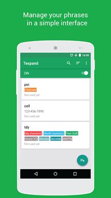 Fotografía - TExpand le permite insertar texto comúnmente usado en cualquier aplicación con cualquier teclado