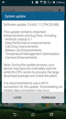 Fotografía - El HTC Uno M9 Developer Edition se actualiza a Android 5.1