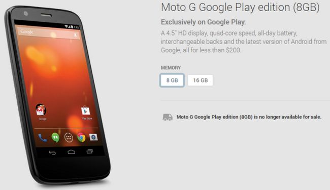 Fotografía - El Moto G Google Play Edición Hojas El Play Store