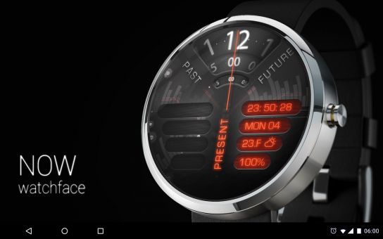 Fotografía - La cara del reloj EMPRESA Para Android Wear Es una versión moderna de los relojes analógicos