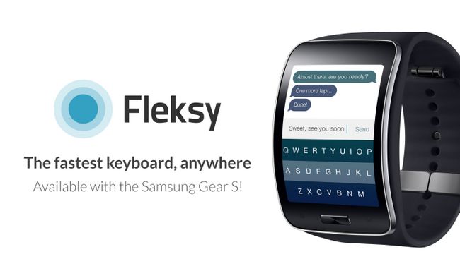 Fotografía - El Samsung Gear S tiene un teclado, y es Fleksy!