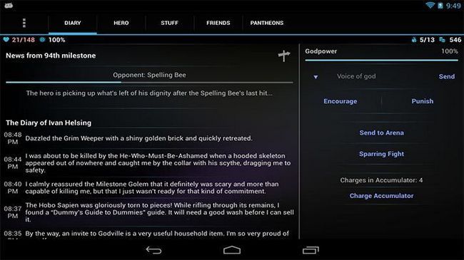 Godville mejores aplicaciones y juegos para Android indie