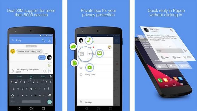 GO SMS mejores aplicaciones de mensajes de texto para Android