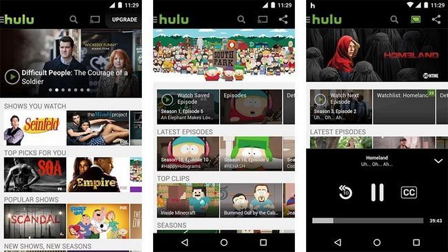 Hulu mejores aplicaciones de streaming de vídeo para Android