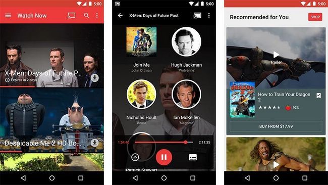 google play películas y tv mejores aplicaciones de streaming de vídeo para android