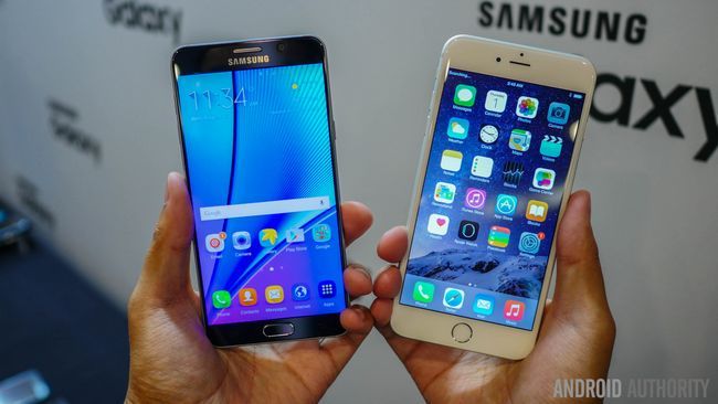 Samsung Galaxy Note 5 vs iphone 6 más aa (1 de 13)