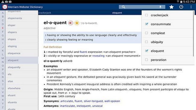 diccionario Merriam Webster mejores aplicaciones android aprendizaje