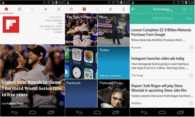 Flipboard mejores aplicaciones de noticias Android