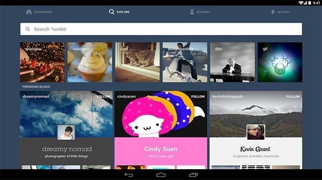 Tumblr mejores aplicaciones de Android y aplicaciones de cocina de recetas para Android