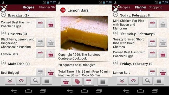 qué's for dinner best Android cooking apps and Android recipe apps