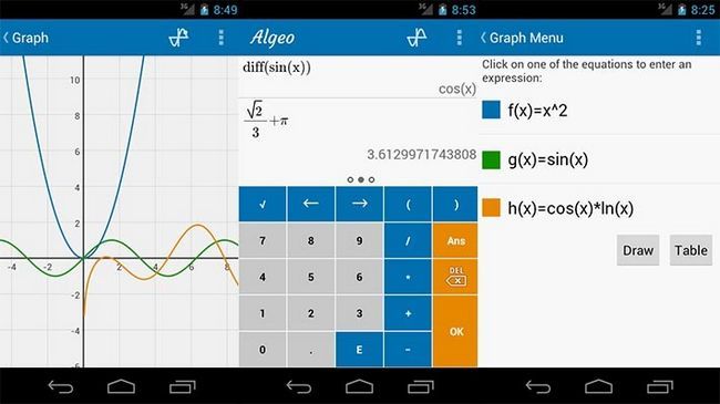 Calculadora gráfica Algeo mejores aplicaciones Calculadora Android