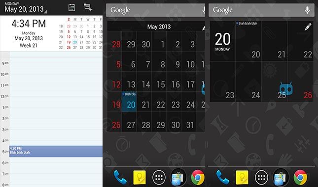 calendario DigiCal y Reproductor - mejores widgets de Android
