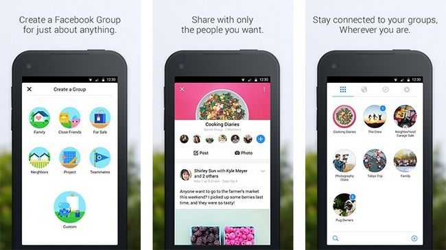 Facebook Grupos mejores nuevas aplicaciones de Android