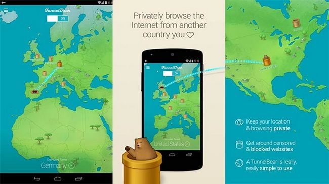 TunnelBear vpn mejores aplicaciones VPN para Android