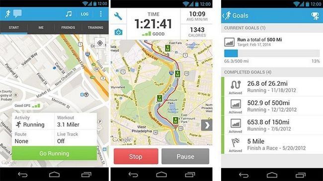 RunKeeper mejores aplicaciones de fitness Android y aplicaciones de entrenamiento