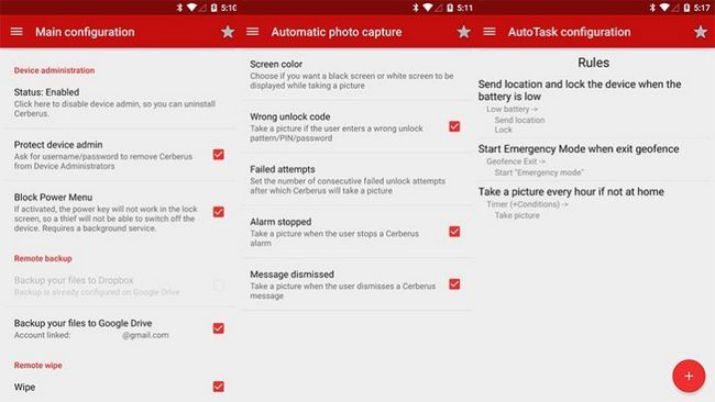 Cerberus mejores aplicaciones de diseño de material para Android