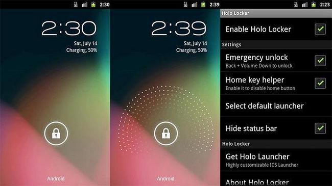 holo locker mejores aplicaciones de pantalla de bloqueo de Android