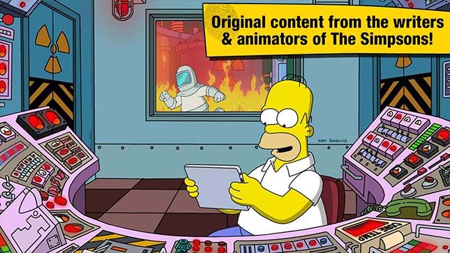 Los Simpson tecleó mejores juegos android