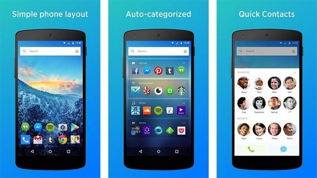 aplicaciones de Android yahoo aviate lanzador semanal
