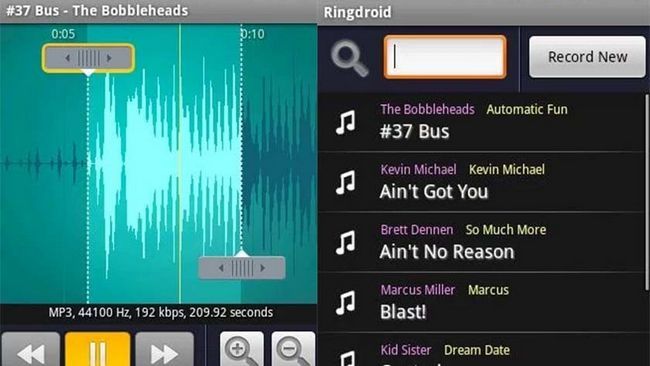 Ringdroid mejores aplicaciones Android de tonos de llamada