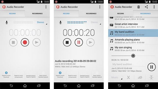 grabadora mejores grabadoras de voz de audio para Android