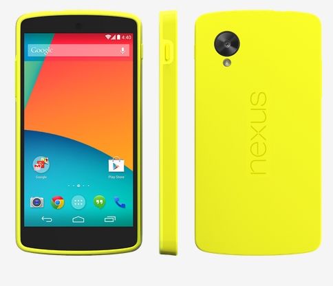 Nexus 5 caja de parachoques (amarillo brillante) - Los dispositivos en Google Play 59 001224